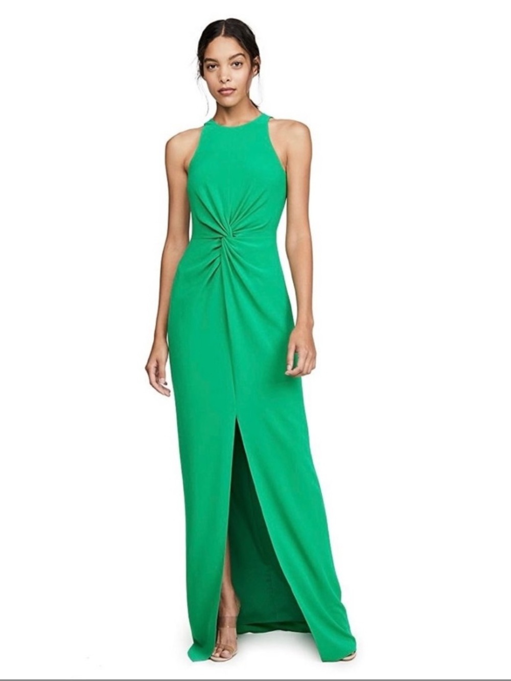 Halston Twist Front Gown